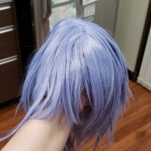 Blue short wig